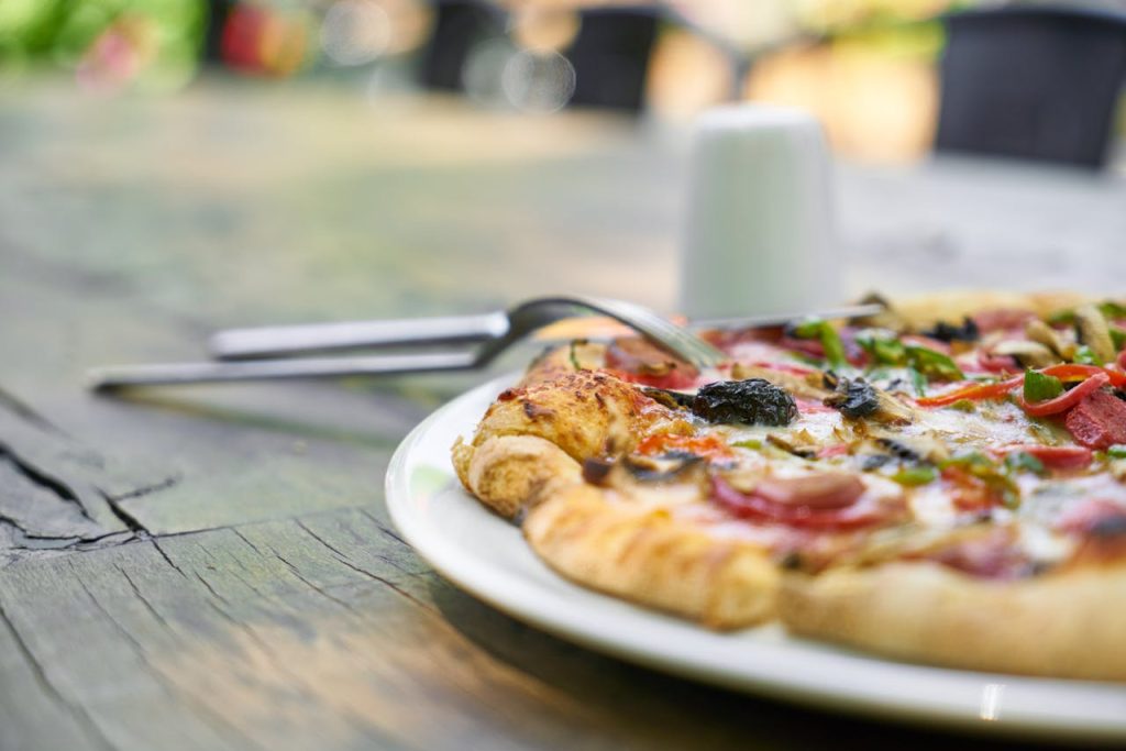 Pepperoni Pizza on Plate